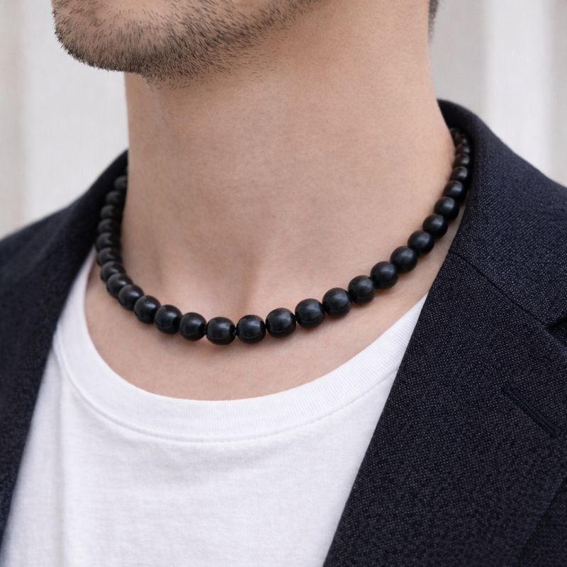 泗浜砭石 メンズネックレス